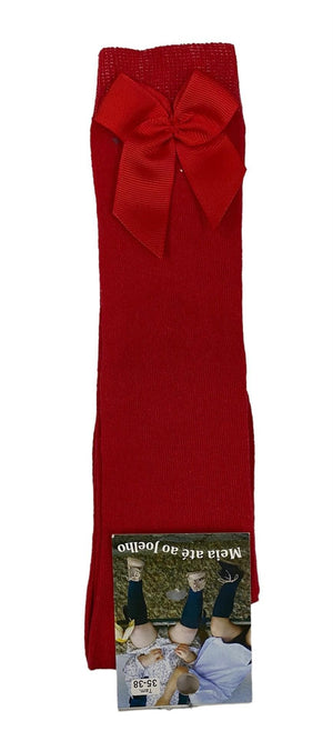 Meia de Criança até ao joelho com laço - Rarassocks