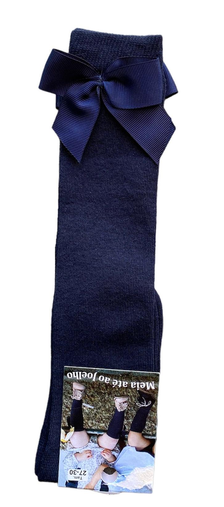 Meia de Criança até ao joelho com laço - Rarassocks