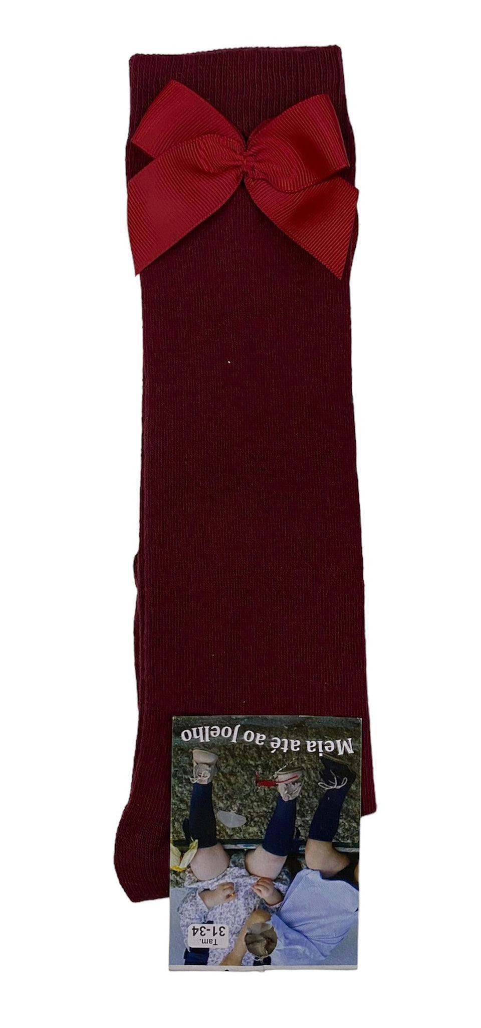 Meia de Criança até ao joelho com laço - Rarassocks