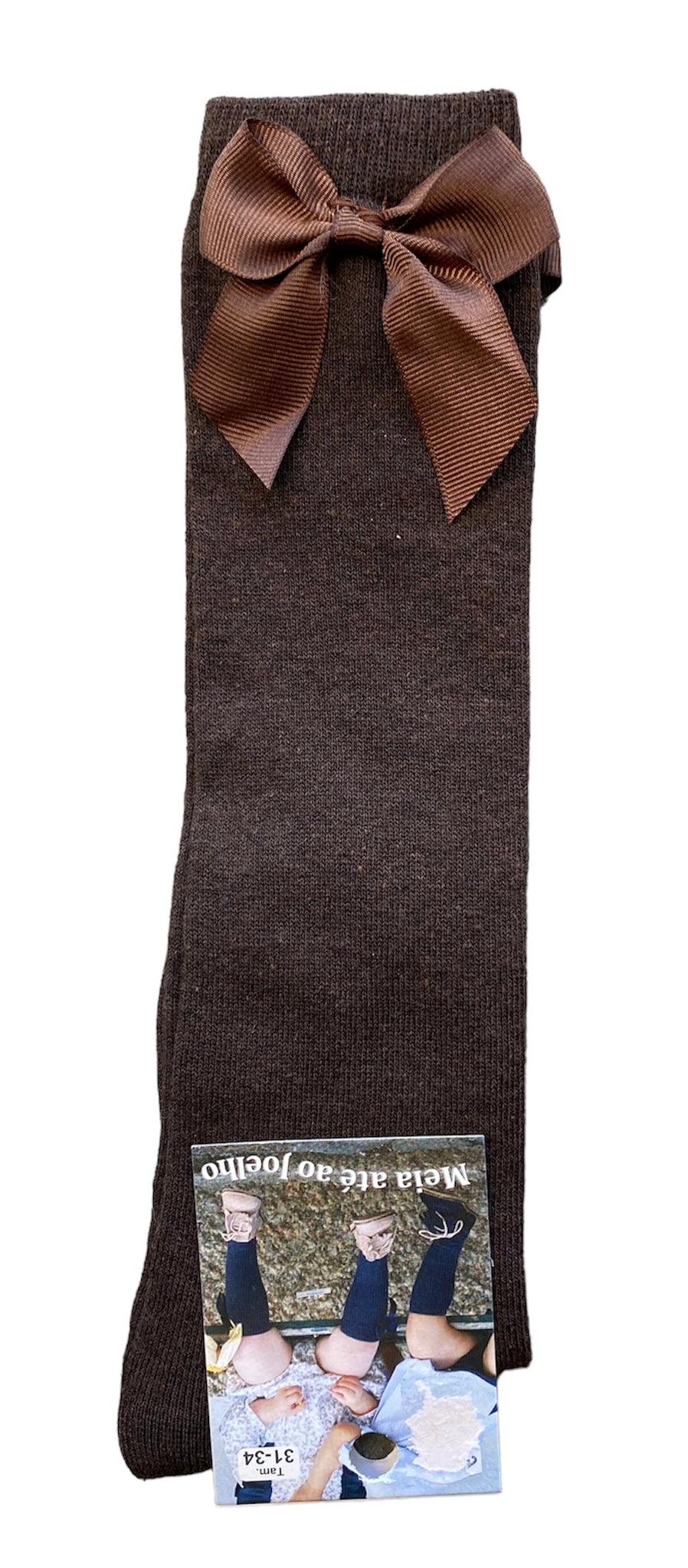 Meia de Criança até ao joelho com laço - Rarassocks