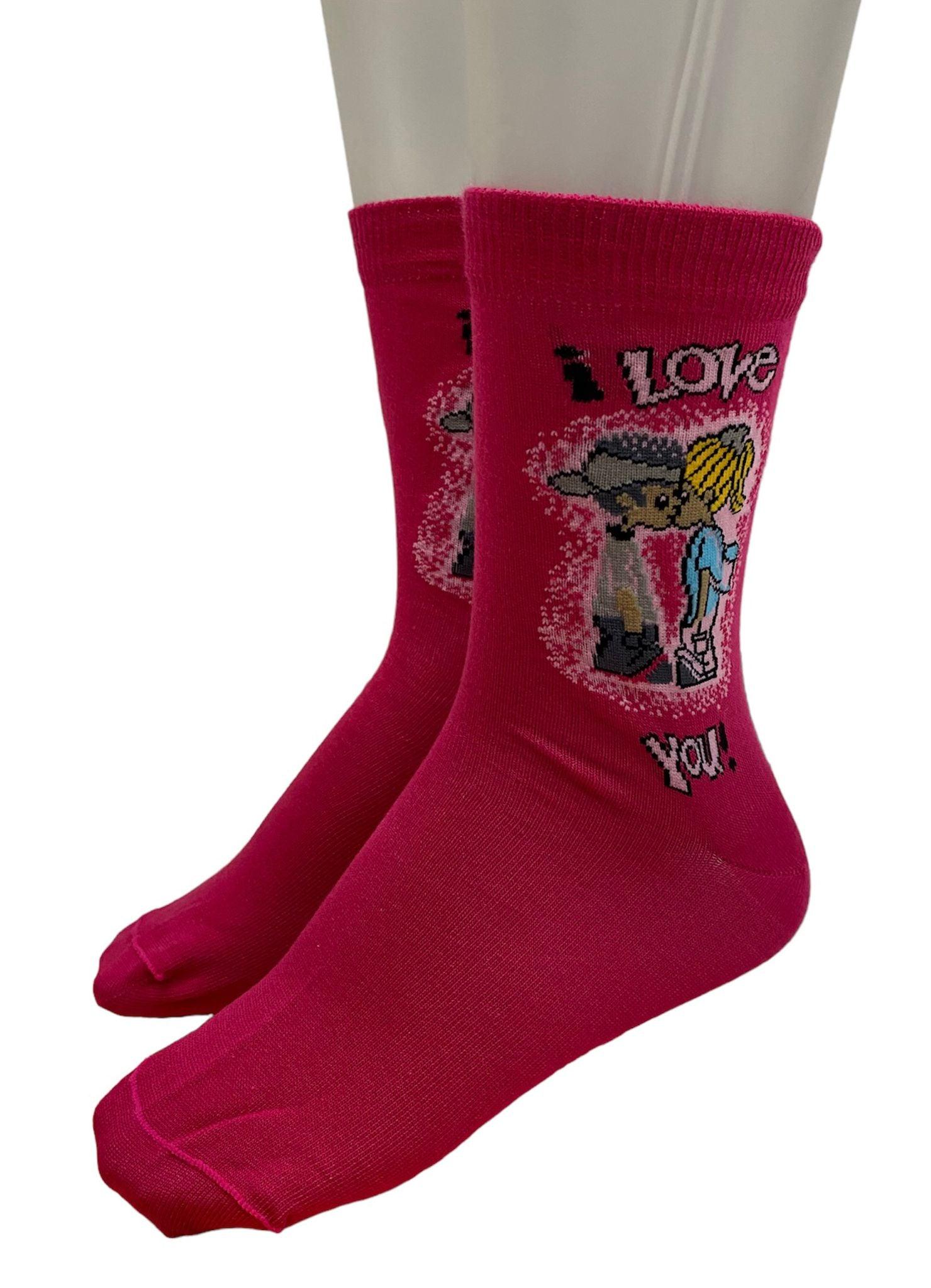 Meia I Love You Beijo na Boca - Rarassocks