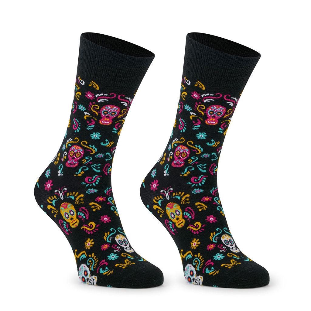 Meias Kylie Crazy Caveira - Rarassocks