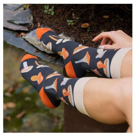 Meias Kylie Crazy cogumelos - Rarassocks