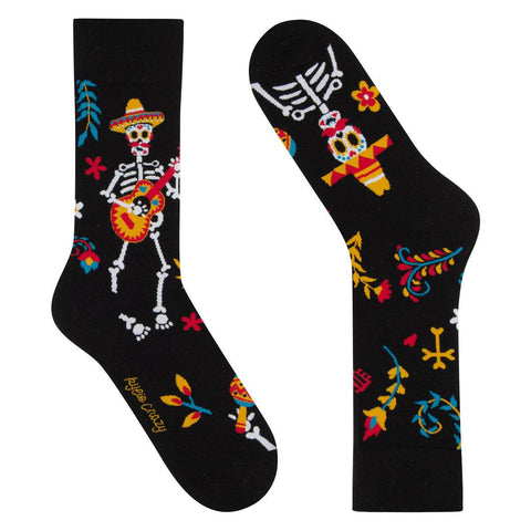 Meias Kylie Crazy Esqueleto Mexicano - Rarassocks