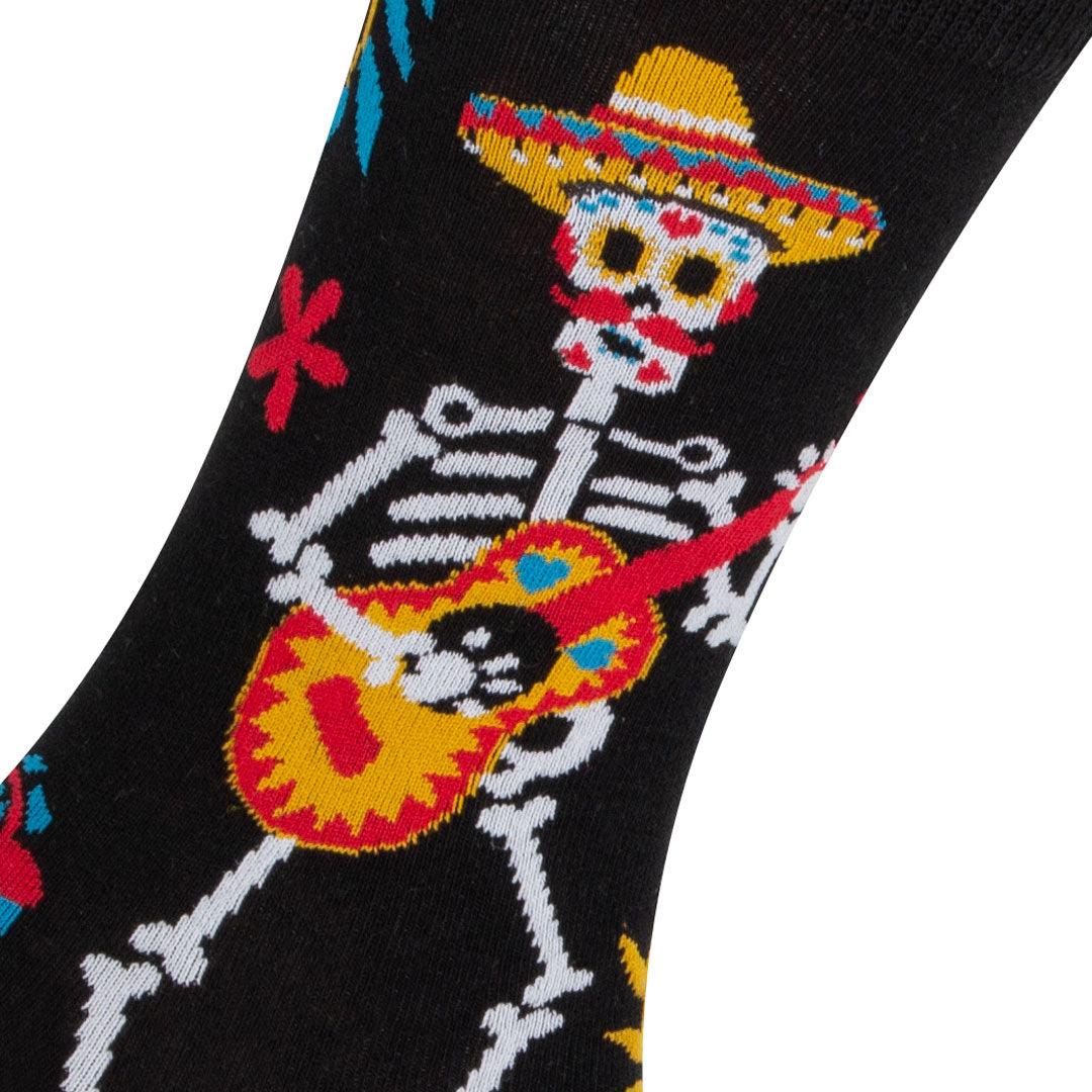 Meias Kylie Crazy Esqueleto Mexicano - Rarassocks