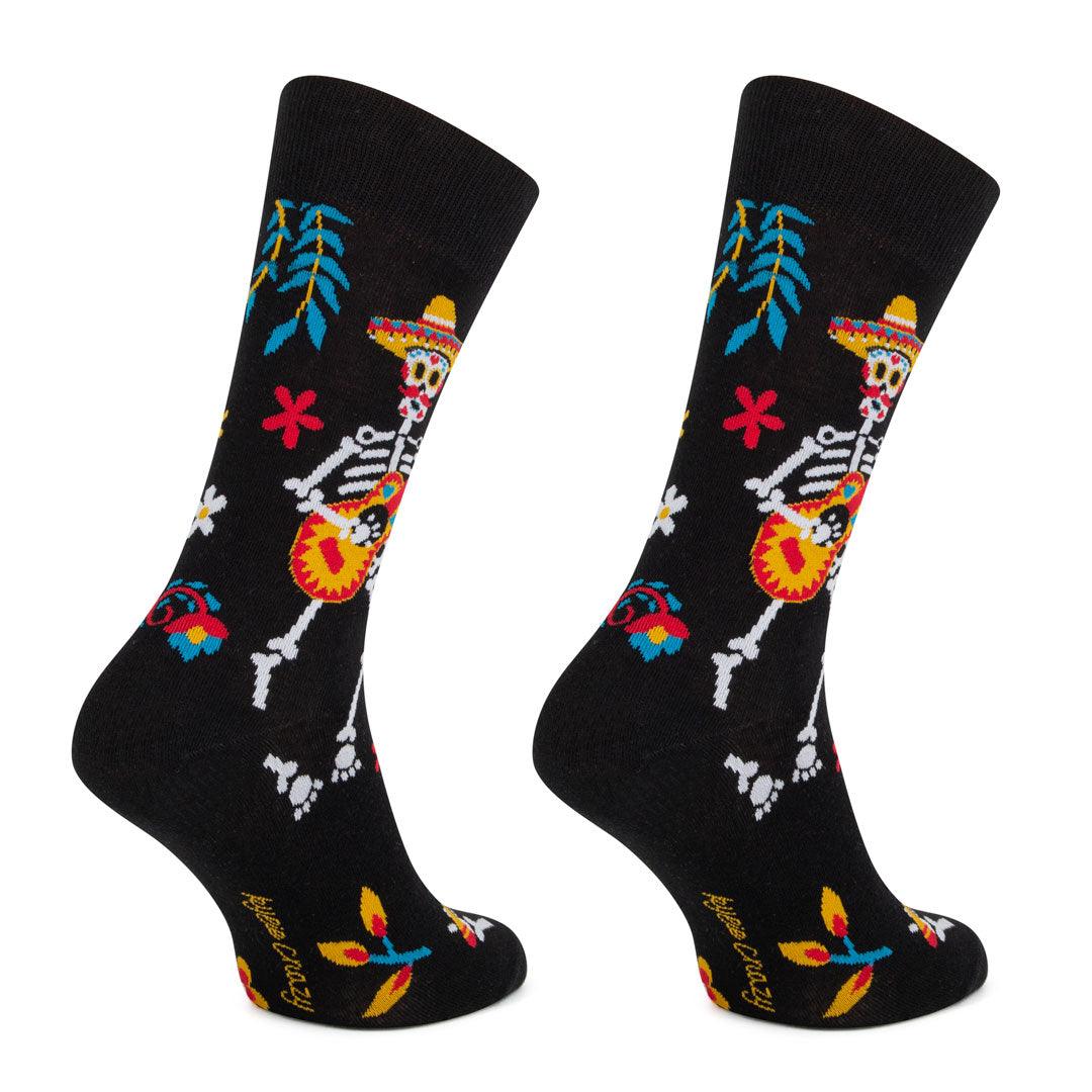 Meias Kylie Crazy Esqueleto Mexicano - Rarassocks