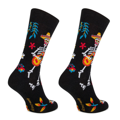 Meias Kylie Crazy Esqueleto Mexicano - Rarassocks