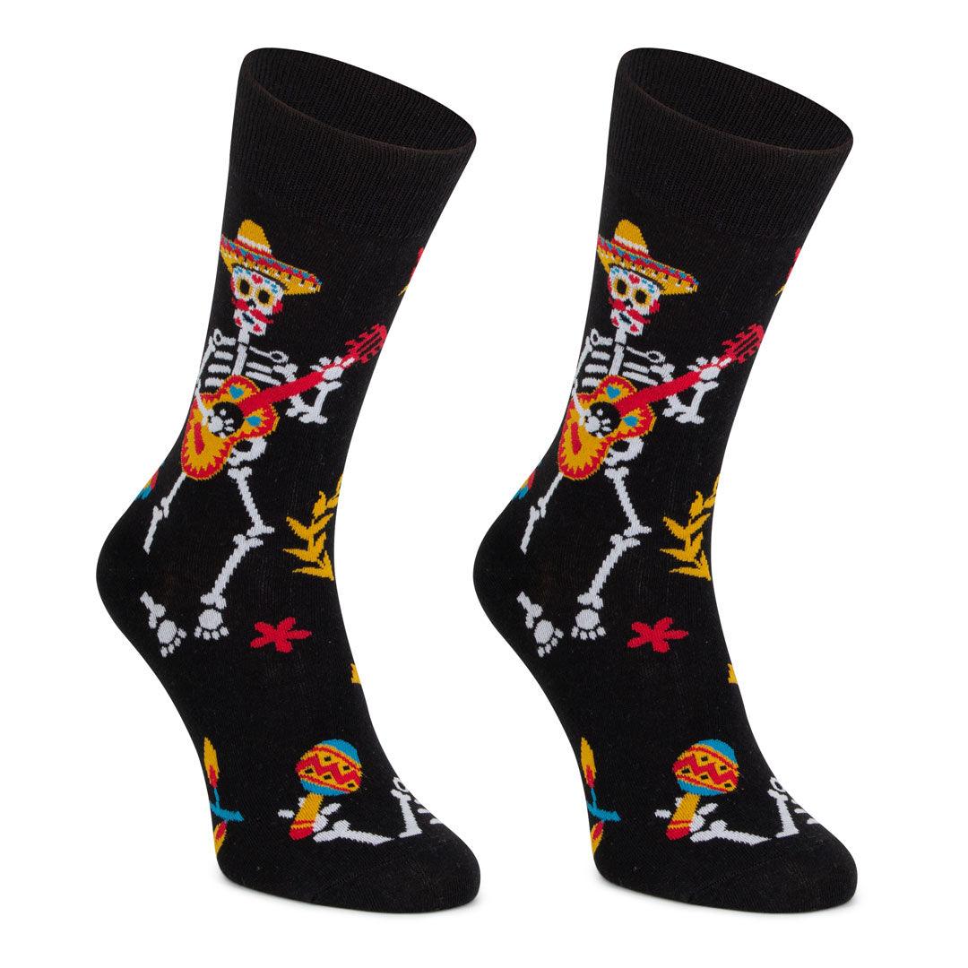 Meias Kylie Crazy Esqueleto Mexicano - Rarassocks