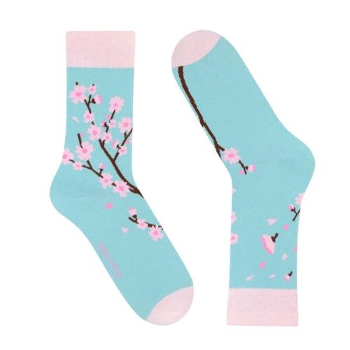 Meias Kylie Crazy Flor Cerejeira - Rarassocks