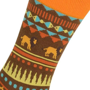 Meias Kylie Crazy Formas Geométricas e Leão - Rarassocks