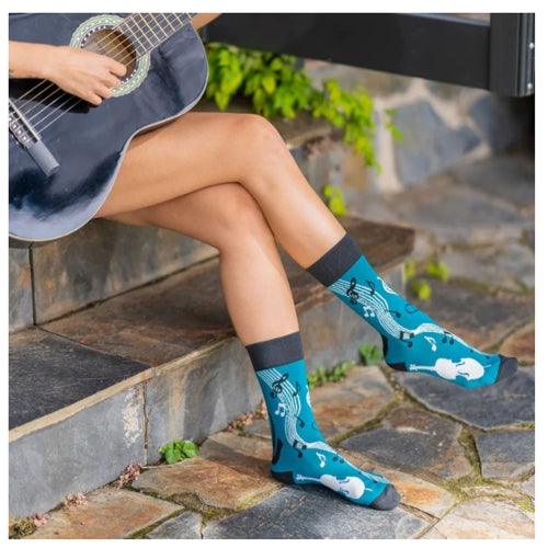 Meias Kylie Crazy Música - Rarassocks