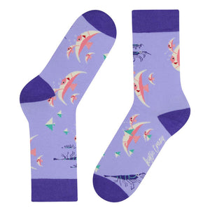 Meias Kylie Crazy Peixes - Rarassocks