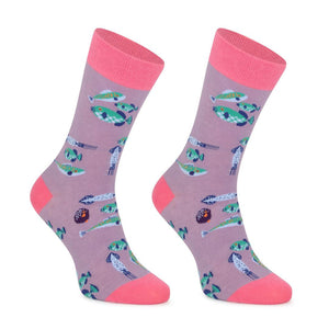 Meias Kylie Crazy Peixes - Rarassocks