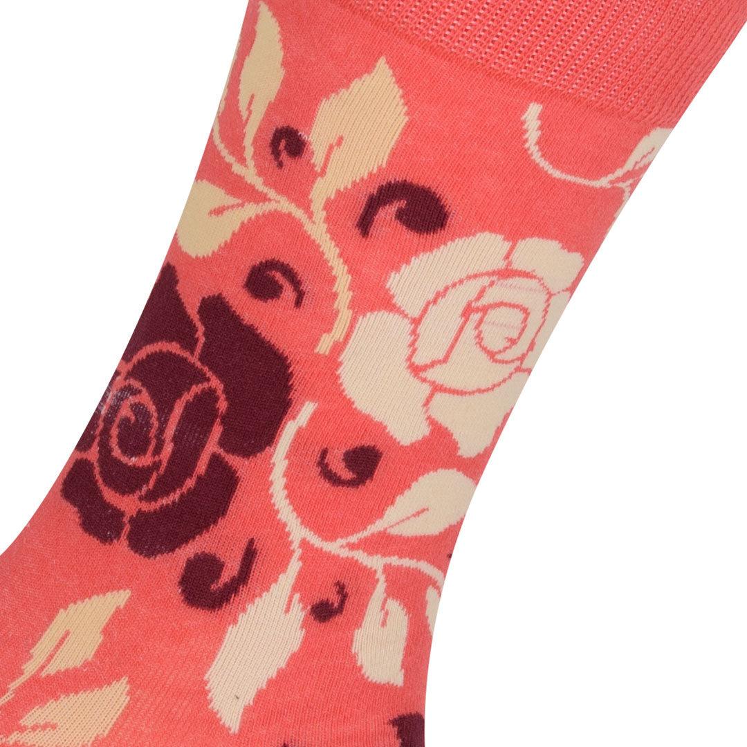 Meias Kylie Crazy Rosas - Rarassocks