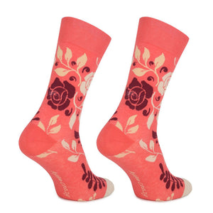 Meias Kylie Crazy Rosas - Rarassocks