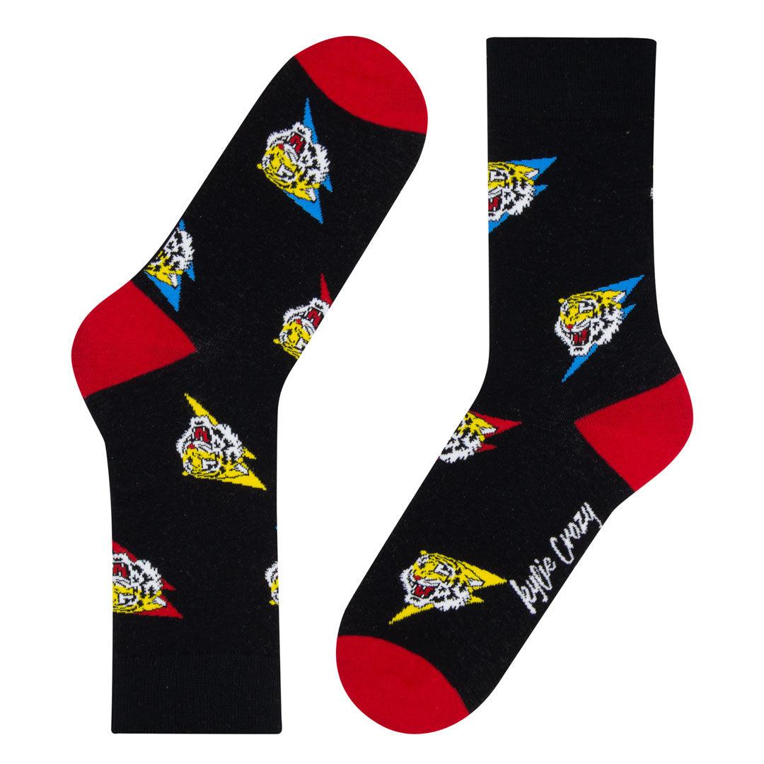 Meias Kylie Crazy Tigers - Rarassocks