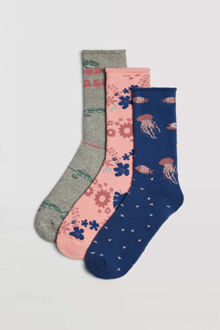 Meias térmicas sem punho pack de 3 - Rarassocks