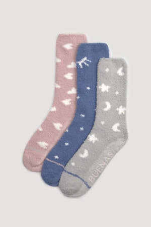 Pack 3 meias flanela antideslizantes - Rarassocks