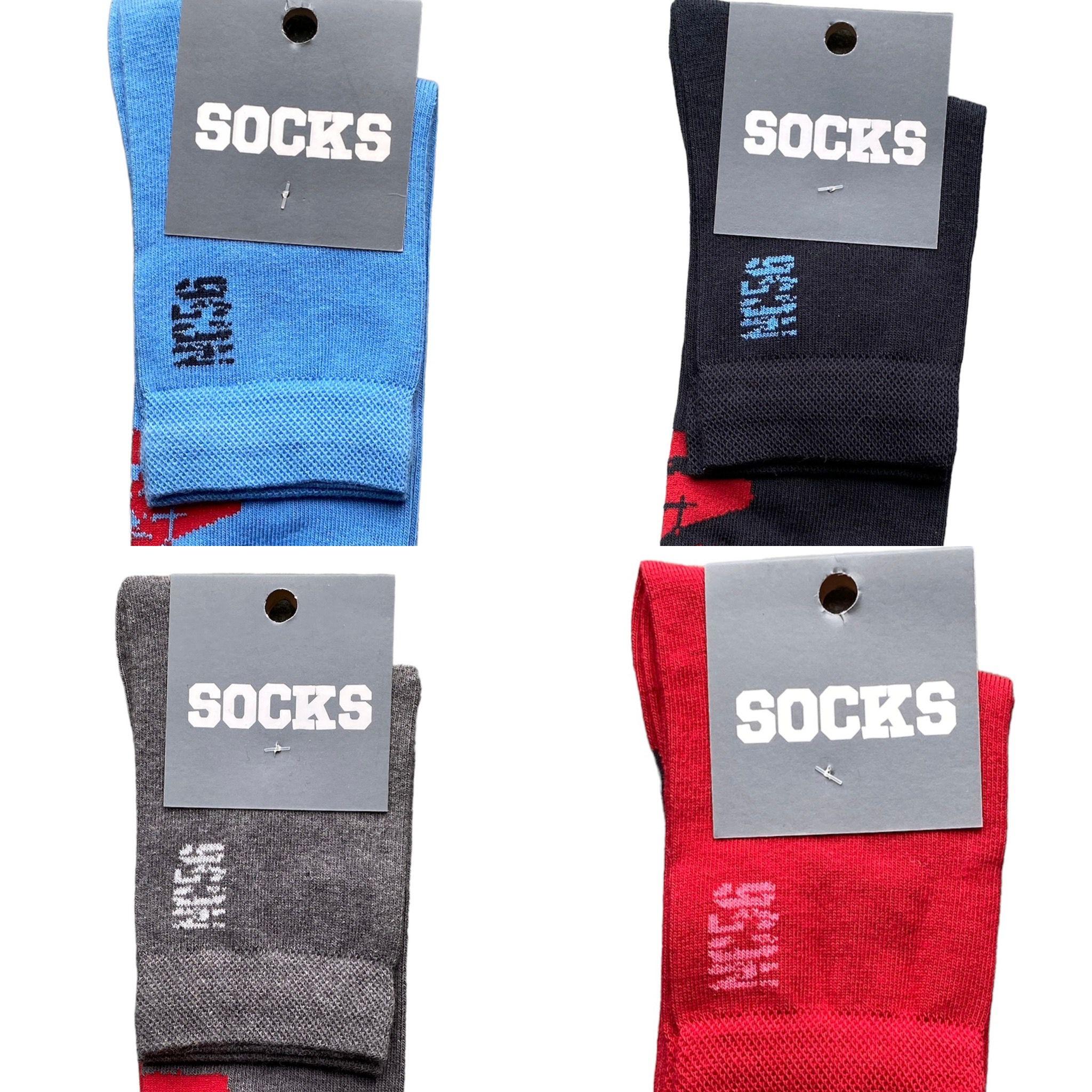 Pack 3 pares de meia de algodão de meio Cano - Rarassocks