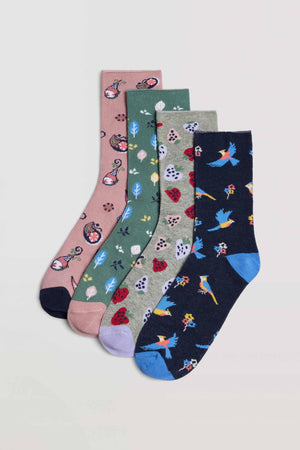 Pack 4 pares meias sem punho - Rarassocks