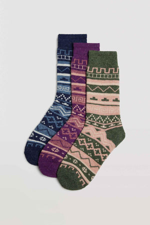 Pack de 3 pares de meias Angorã - Rarassocks