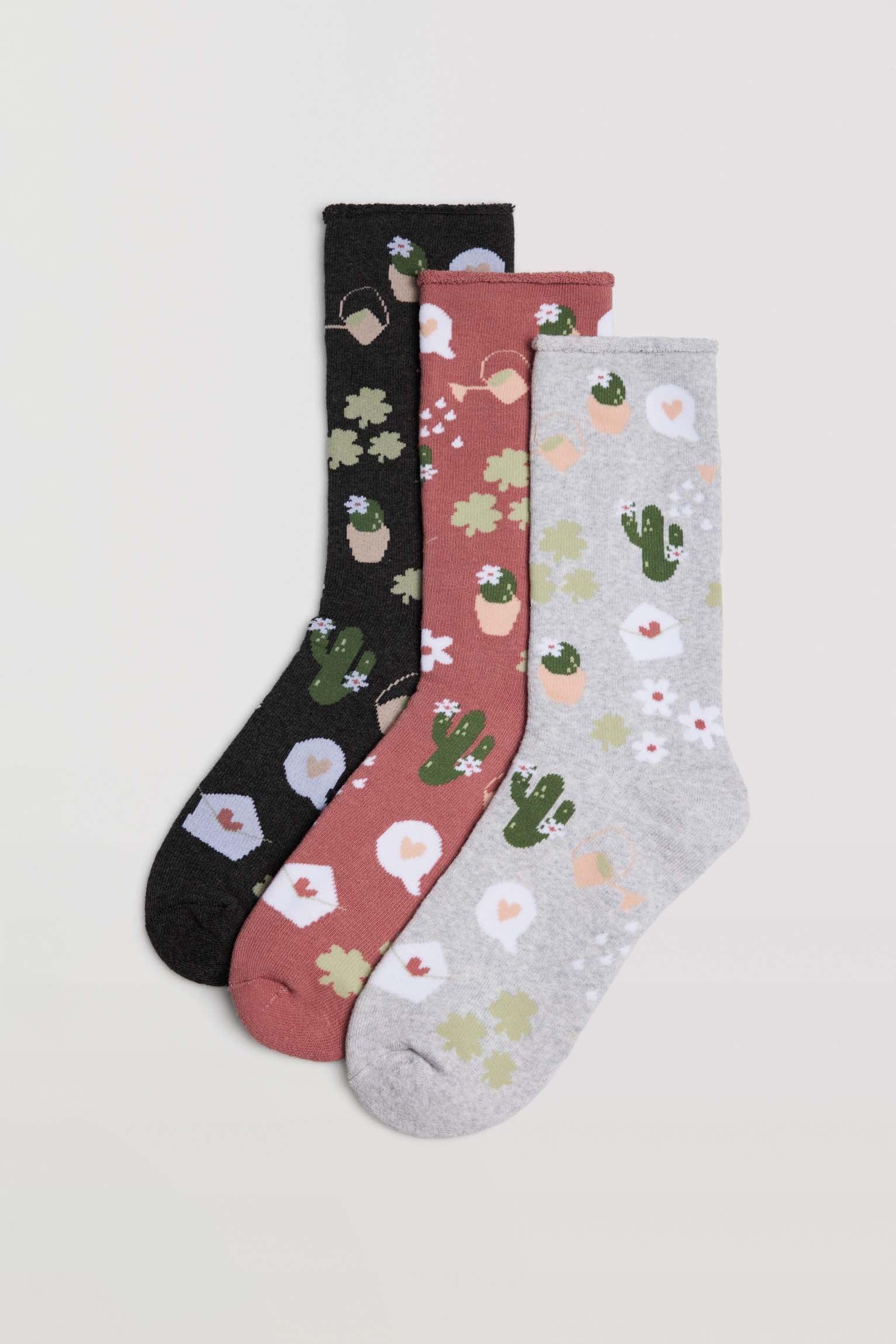 Pack de 3 pares de meias térmicas sem punho - Rarassocks