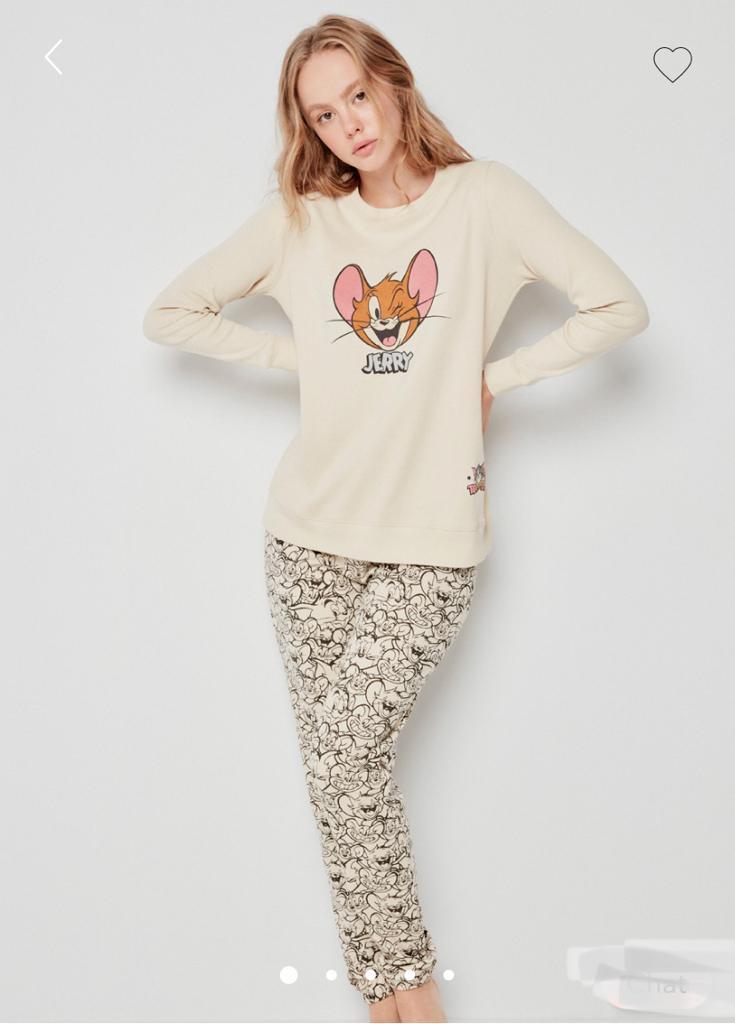 Pijama algodão de senhora Tom & Jerry - Rarassocks