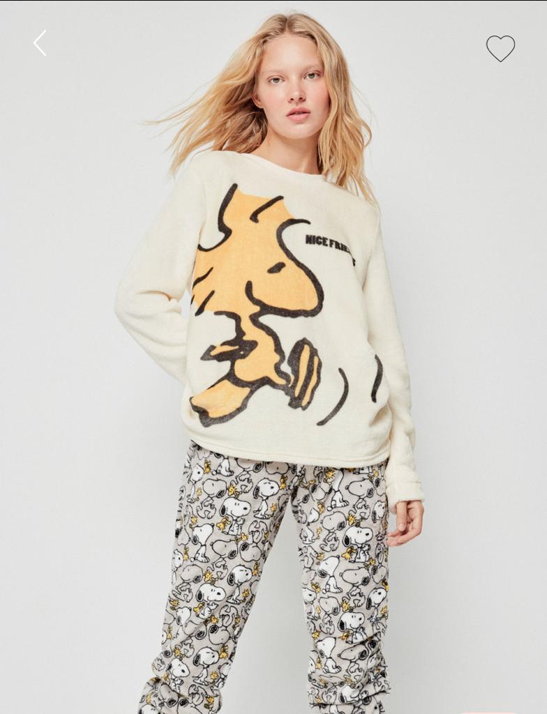 Pijama de senhora coralina Snoopy-Nice Friends - Rarassocks