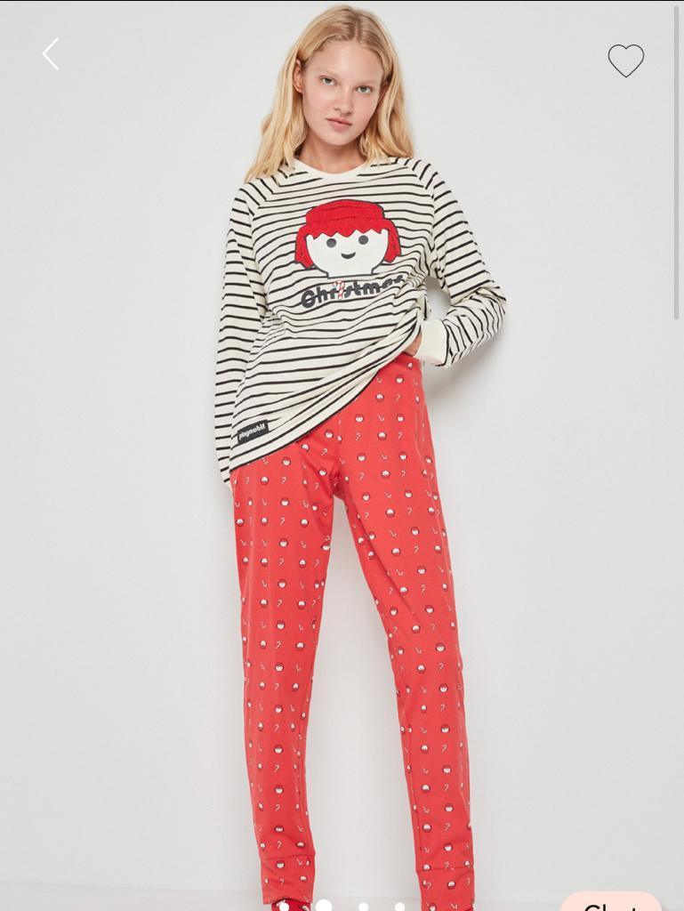 Pijama em algodão de Senhora Playmobil - Rarassocks